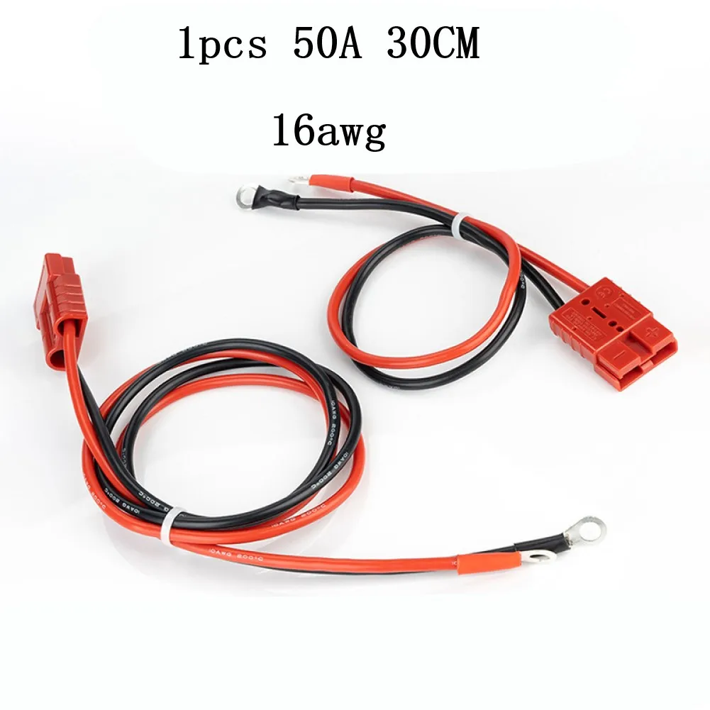 

50A For Anderson Plug Lead To Lug M8 Terminal Battery Charging Connector Cable Wire Connector Cepillos Connector Conectores