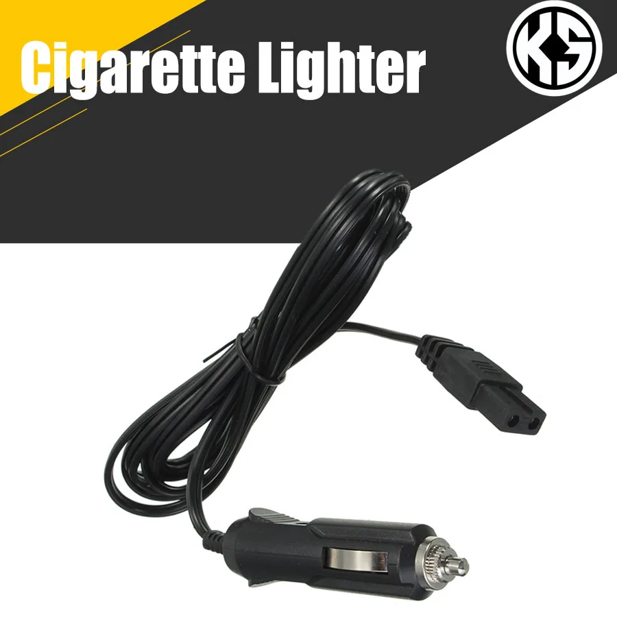 CigaretteLighter2m12VDC2PinLeadCablePlugWireBumper