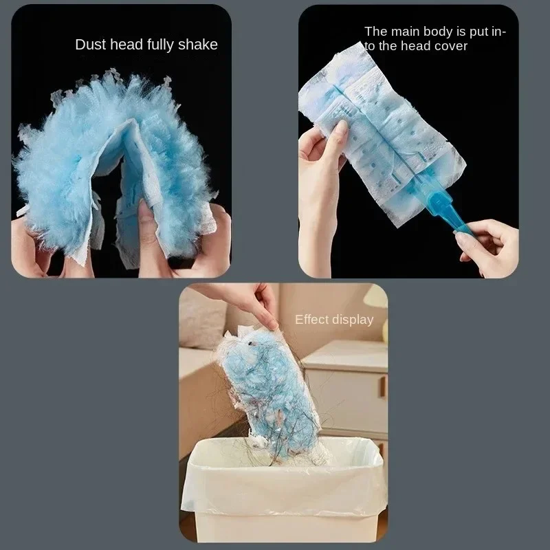30 Pieces Disposable Duster Refills Compatible for Swiffer