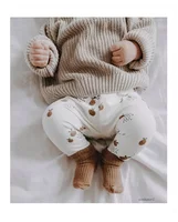 INS Spring trousers Autumn Kids Organic Cotton Baby Girls Pants Children Boys Wear Leggings Infant Long Pants 5