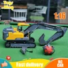 Double E EC160E 3 In 1 Excavator RC Truck Crawler Alloy Tractor Engineering Car RC Excavator Engineering Control App 1
