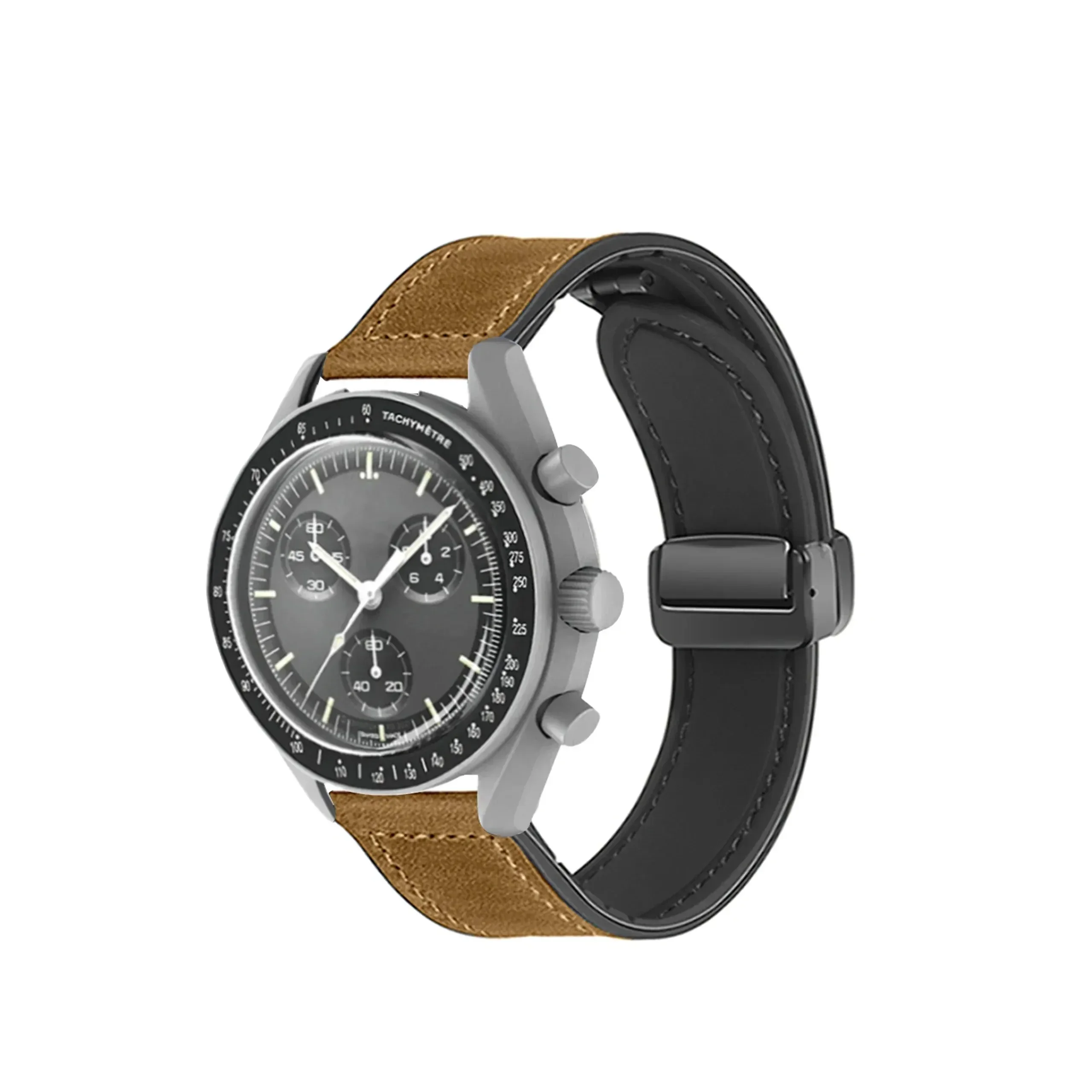 Silicone Leather Watch Strap | 20mm Quick Release | Universal Fit