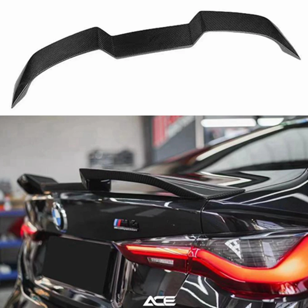 

FOR BMW 3 series 4 series G20 G28 G80 G22 G82 M3 M4 V Style Carbon Fiber Rear Spoiler Trunk Wing 2020-2023 FRP Forged carbon