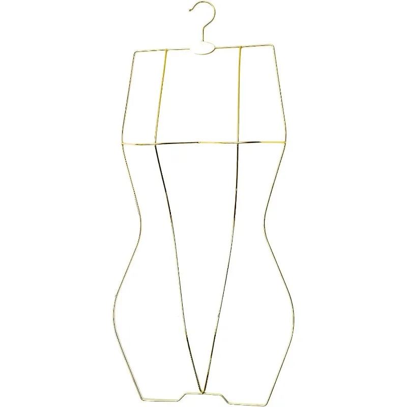 Bikini Swimsuit Hangers (Gold) 10 PCS 3D Body Shape Display Hangers for Lingerie
