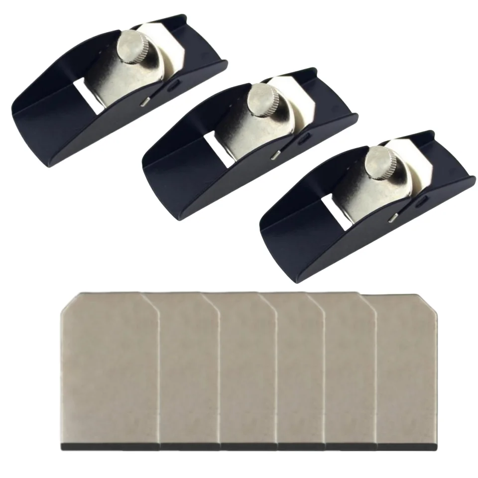 Compact Aluminum Alloy Woodworking Hand Planer with Cutting Edge