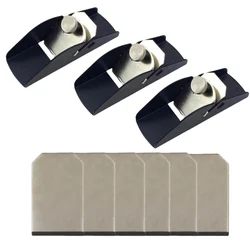Compact Aluminum Alloy Woodworking Hand Planer with Cutting Edge - 3PC planer 6PC blade