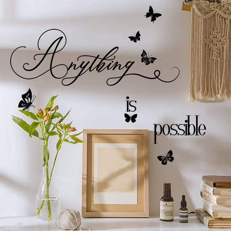 

Черная бабочка английский домашний Декор стены спальни и Фотообои