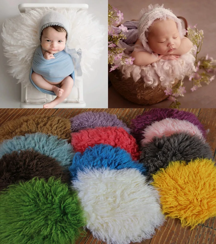 Puntelli per fotografia neonato coperta di lana tappetini per sfondo cuscino in posa per accessori per servizi fotografici per bambini