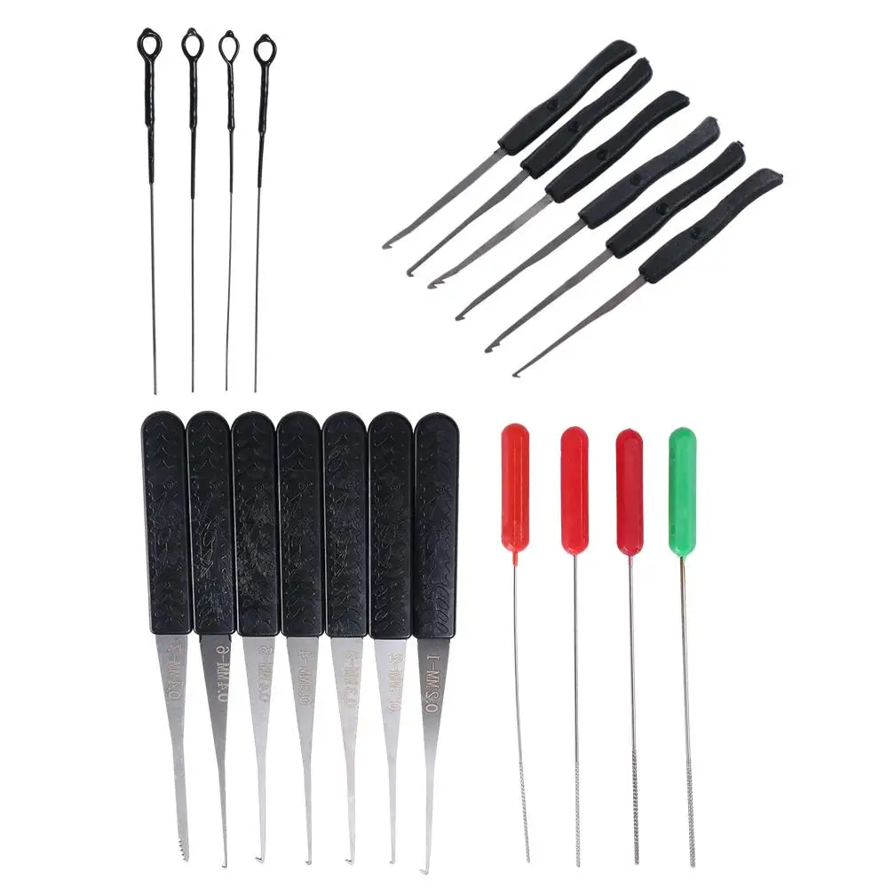 Description Picture 2 of itemProfessional Stainless Steel Visible Broken Key DIY Remove Hook Key Extractor Lock Pick Set Hand Tool Locksmith Supplies