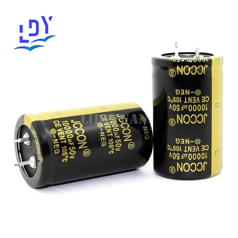 1pcs 50v10000uf 50v JCCON Audio power amplifier audio filter capacitor Multifunctional universal 25X50 30X50