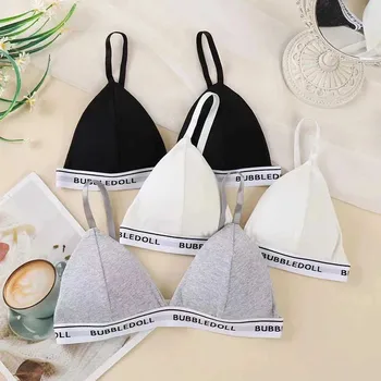 Reggiseno da donna sexy Reggiseno senza ferretto Push Up Lingerie Triangolo francese Reggiseno a coppa Intimo Filo Top Intimo femminile Bralette con