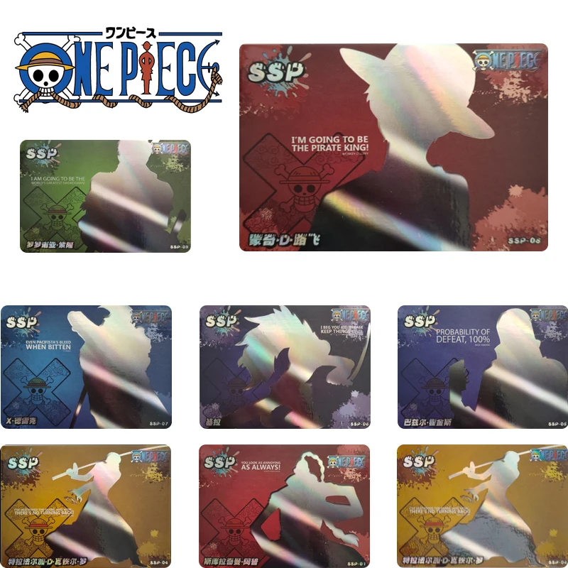 Chuangka Club One Piece Ssp Card Monkey D. Rufy Roronoa Zoro Rare Collection Card Christmas Birthday Gift Game Toys