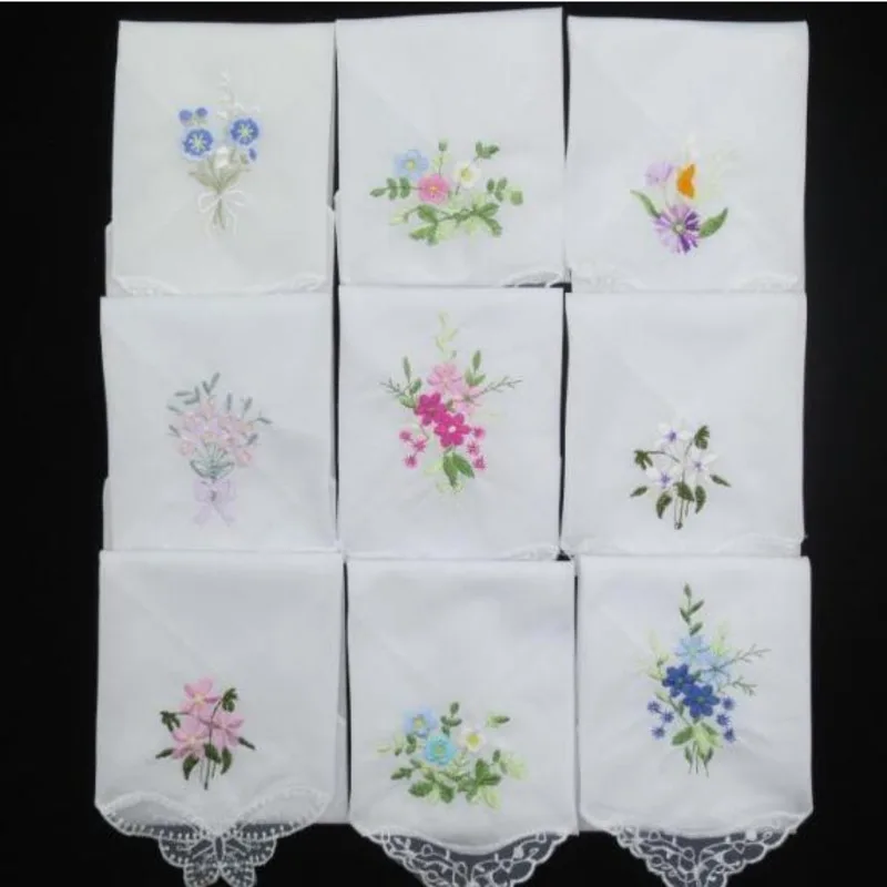 3PCS Hankies For Women hand towels face towels pocket towels