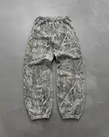 Vintage Camo Hoodie Sweatpants Two Piece Set Y2K Sportswear Mens Camouflage Lettering Graphic Oversized Sweatshirt Casual Pants 2