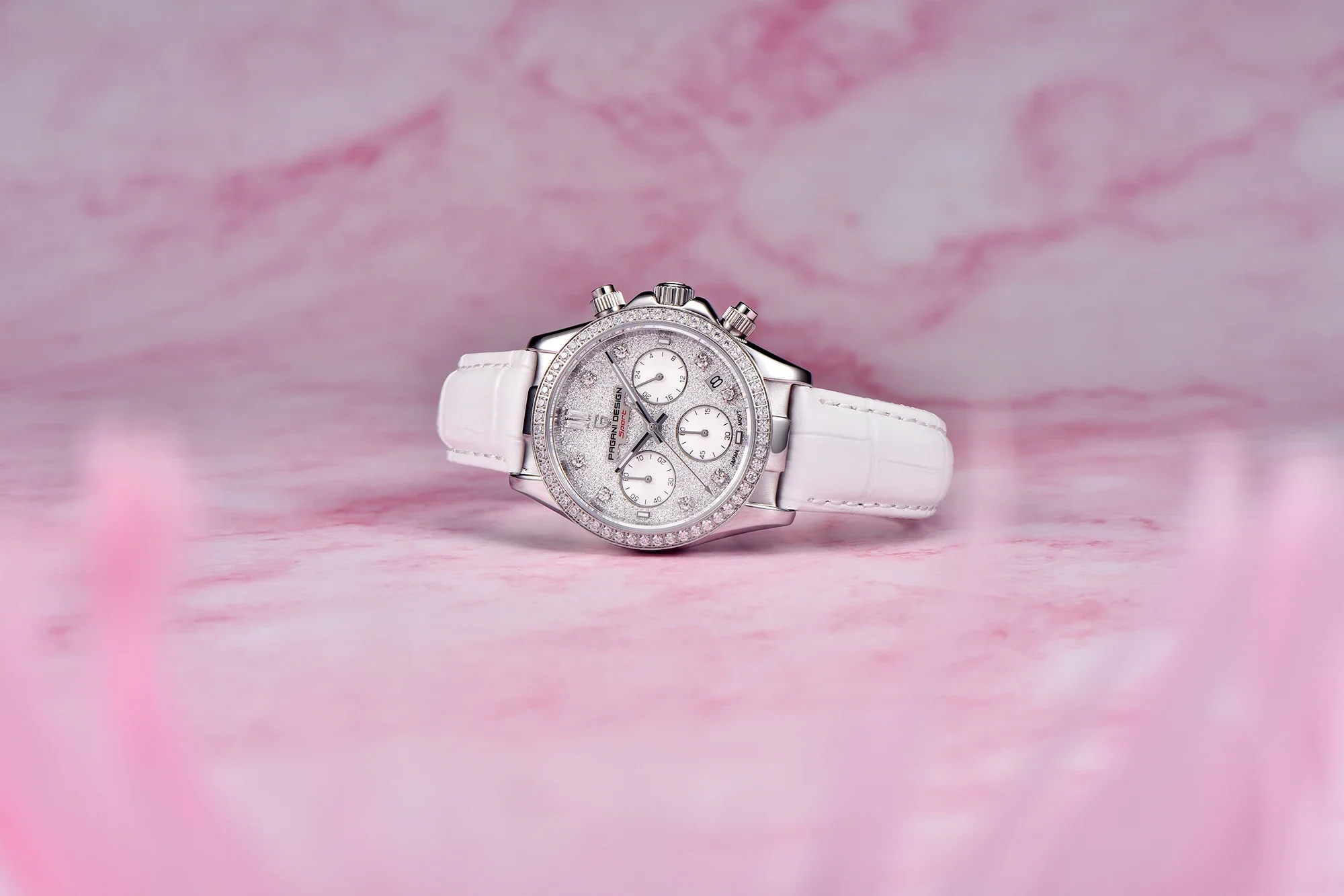 PAGANI DESIGN Female Wristwatch Chronograph Date Sport Girl Lady Clock Top Brand Luxury Genuine Leather Quartz Women Watch 1730