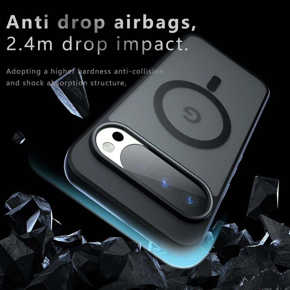 Translucent MagSafe Skin Feel Case with Wireless Charging Capability