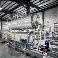 Autoclave Industriel à Vapeur, Stérilisateur Électrique Automatique, Conception à Pulvérisation d'Eau Chaude avec PLC et Pompe 6
