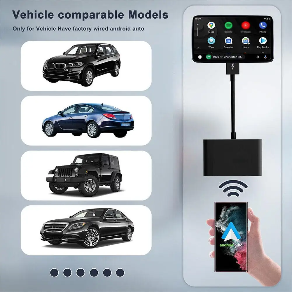 

Suitable For Apple Phones Original Car Wired To Wireless Smart AIBOX Box Android Adapter Wireless Adapter A8E2