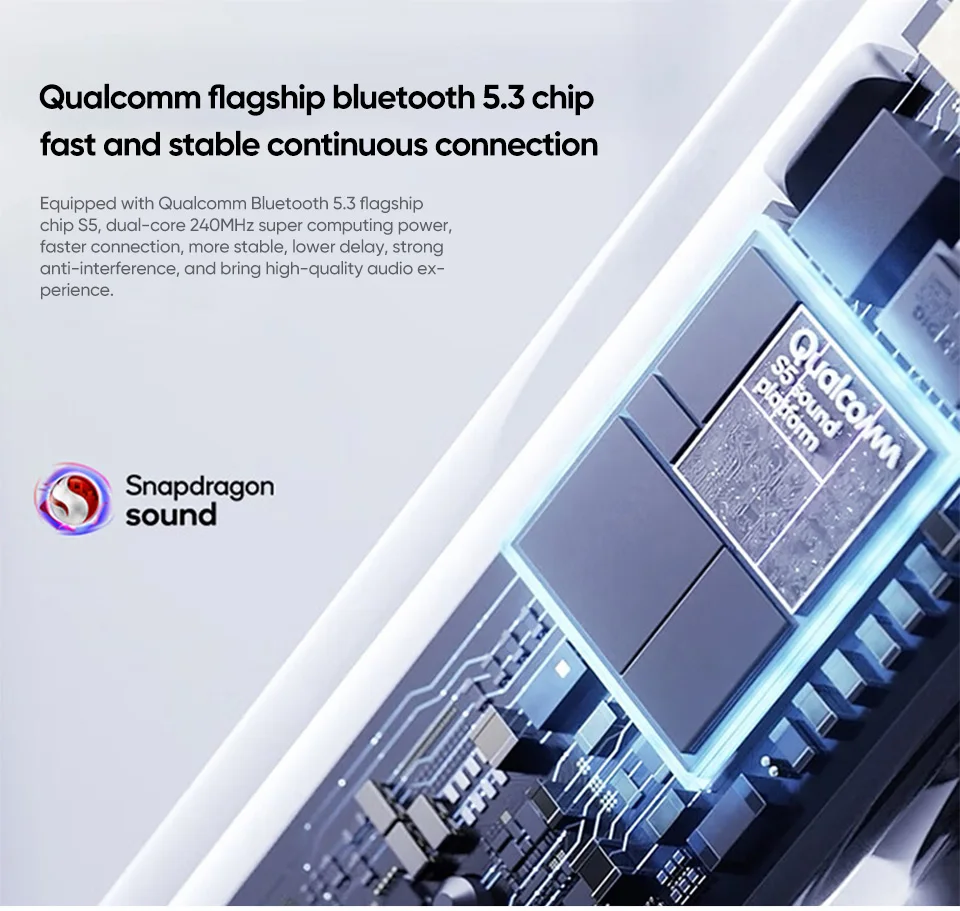 Nubia RedMagic DAO TWS 게임용 이어폰, 무선 블루투스 배터리 수명, BT 5.3, 액티브 노이즈 감소, 48dB 고품질 오디오