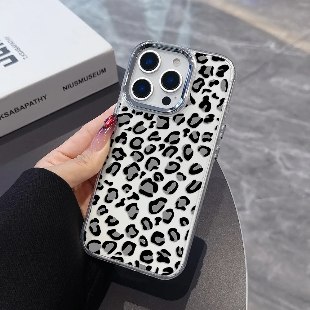 Chic Brown Leopard Pattern Phone Case – Fashionable Protective Cover
