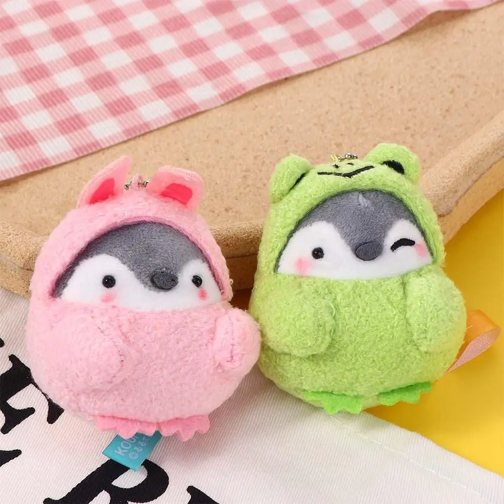 Cartoon Penguin Doll Stuffed Toys Cute Girls Backpack Keyring