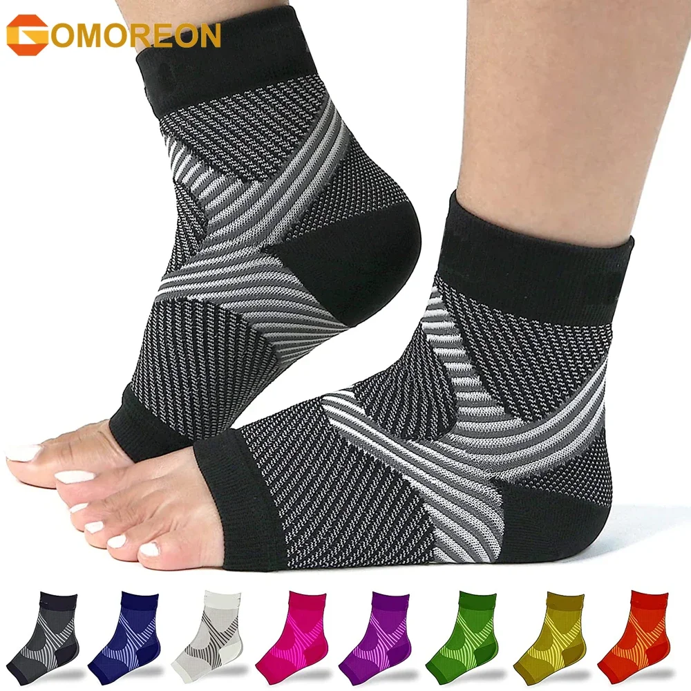 1Pair Plantar Fasciitis Sleeve Foot Braces Arch Support Socks For Men Women Compression