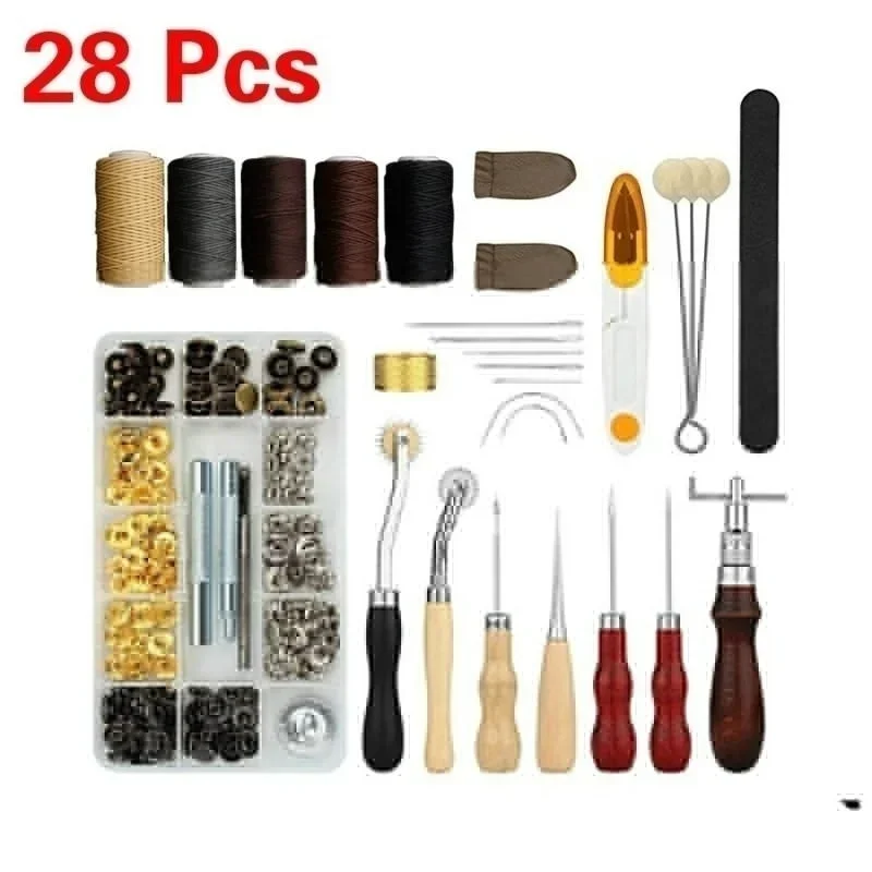 Professional DIY Leather Craft Hand Tool Set 28pcs/48pcs/59pcs