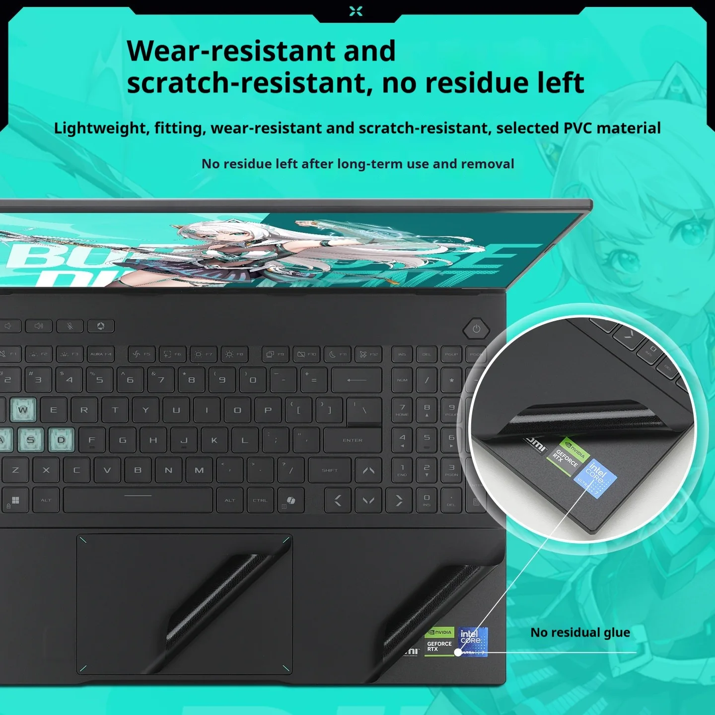 ASUS TUF 게이밍 A16 F16 2026 2025 FX608L/J FA608P/U/W/F용 노트북 쉘 보호 필름 전체 보호 스크래치 방지 스티커