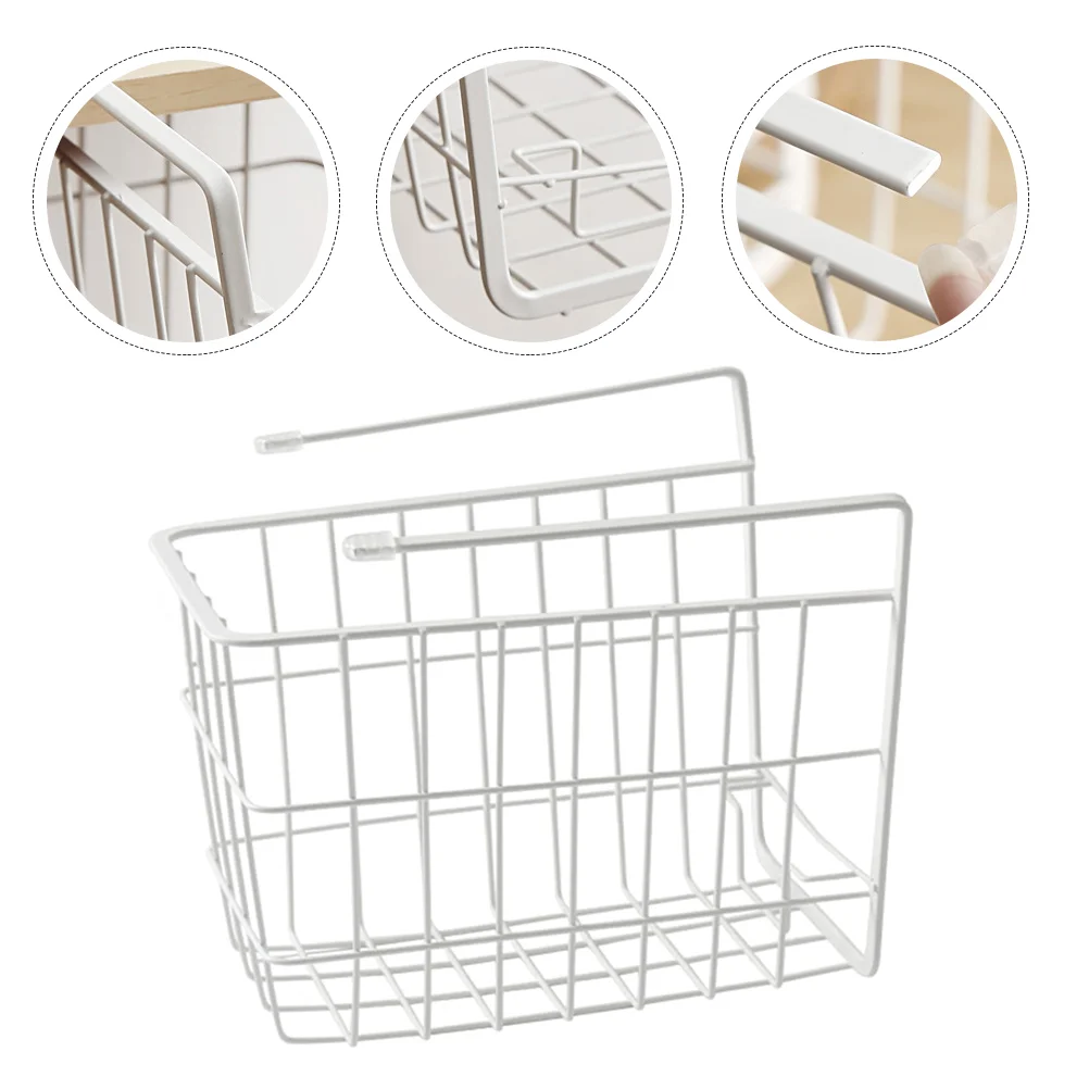 

Storage Hanging Basket Punch-Free Kitchen Rack Shelves Desk Wall-hanging Wrought Iron Snack Sink Shelf Office Tinsel