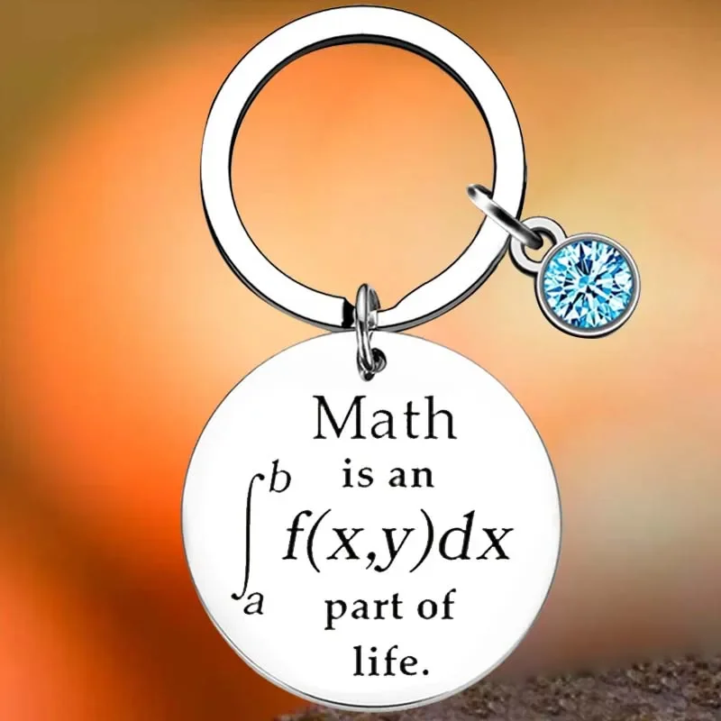 

Hot Math Key Chain Ring Funny Math Geek Gift keychains pendant Math Teacher Student Gifts Graduation Gifts