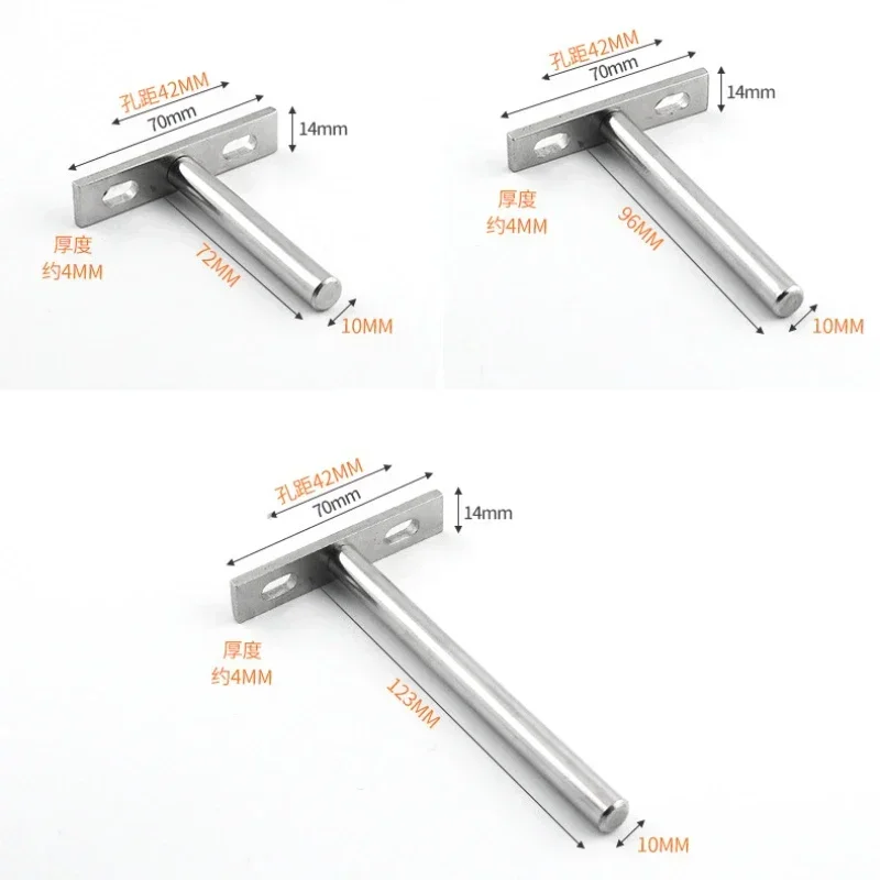 10PCS 3 4 5 접는 선반 지원 브래킷 숨겨진 부동 벽 선반 지원 브래킷 헤비 듀티 브래킷