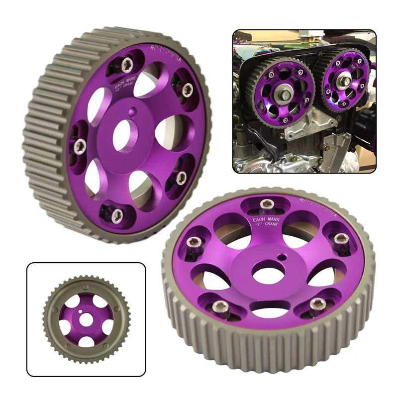 2PCS Adjustable Cam Gears Pulley For Toyota Supra JZA80 1JZ 2JZ Soarer