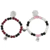 Bracelets d'amitié assortis araignée pour Couples Bracelets porte-bonheur araignée Bracelets d'amitié magnétiques pour 2 Bracelets d'Halloween