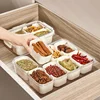 Kitchen Seasoning Storage Box Spice Box Integrated Multi Grid Storage Sealed Tank Moisture-Proof Salt Tank Kitchen Supplies tool 6