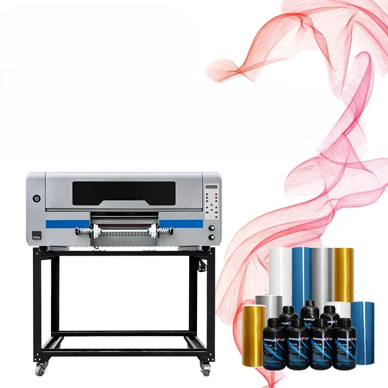 #For A3 UV DTF printer 30 cm imprimante ab film I3200 heads all in one Roll To Roll UV DTF printer with laminator printing