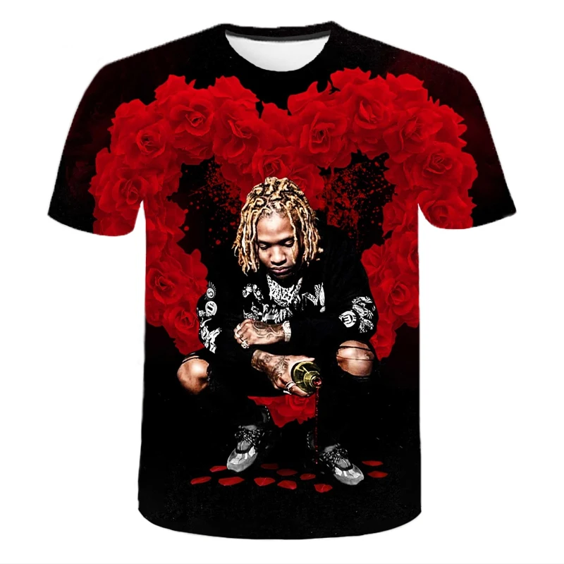 

Singer Lil Durk 3D Printed T-shirt 2023 Men/Women Sports Casual O-Neck Streetwear T-shirt Harajuku Trendy Hip Hop Tops