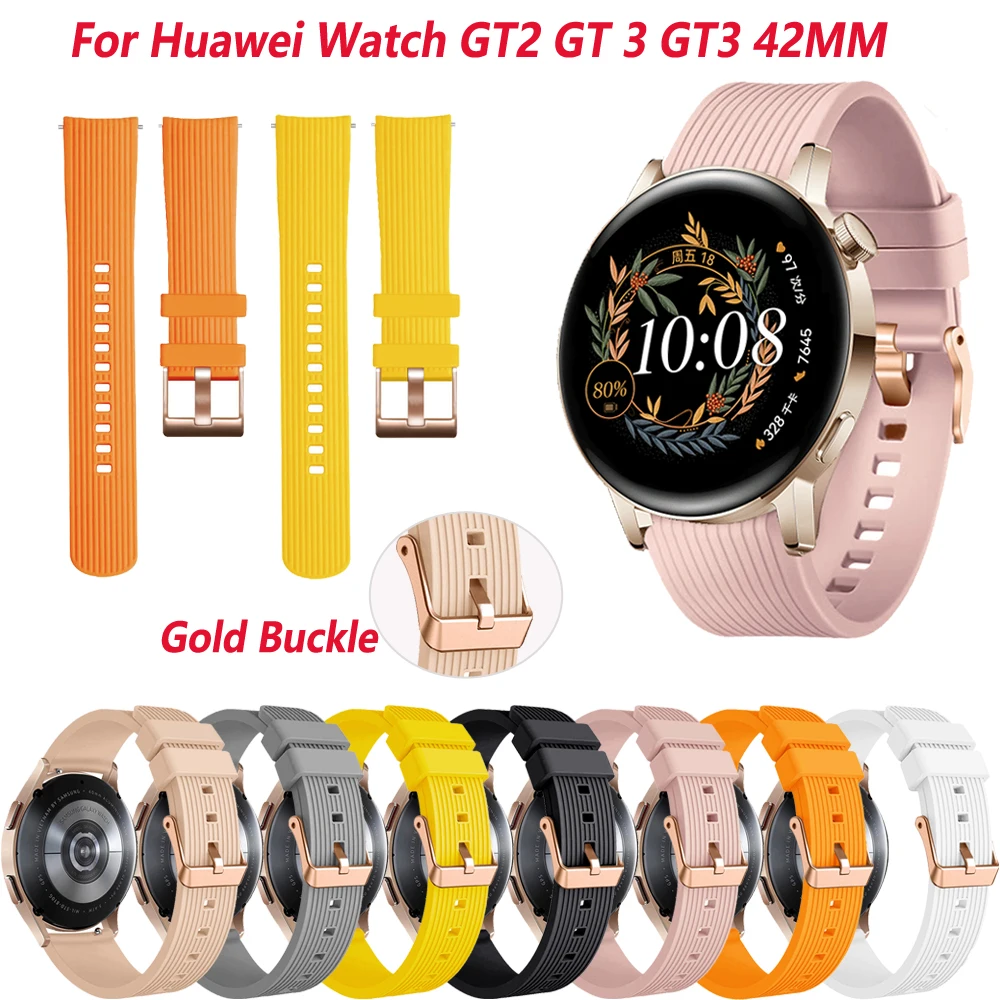 

Ремешок 20 мм для смарт-часов Huawei Watch GT2 GT 2 GT 3 42 мм, спортивный браслет для Honor GS GT3 Pro 43 мм
