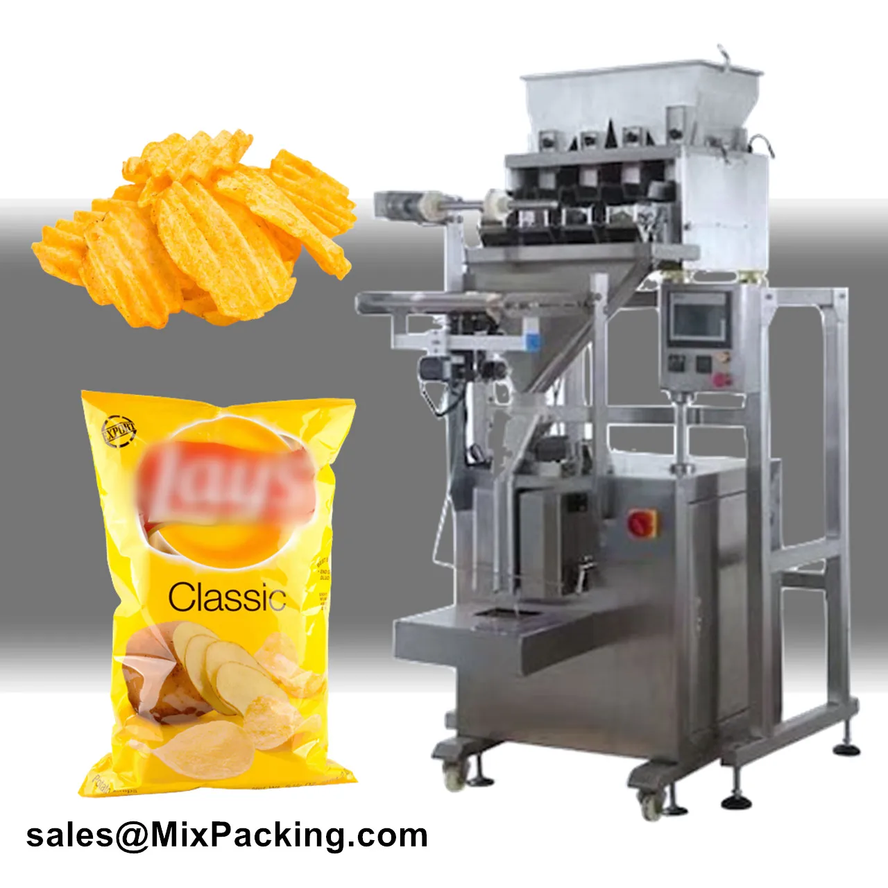 Multihead Potato Chips Peanut Nut Popcorn Linear Weigher Filling Packing Machine