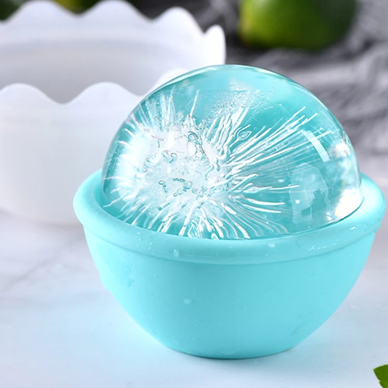 3D Round Ice Cube Mold Ice Maker Hockey Molds Whiskey Cocktail Large Ball Silicone Mould Cream Tools Kitchen Tadgets