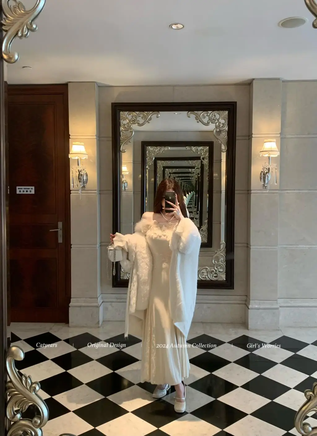 Vestidos de punto nuevos de otoño e invierno para mujer, cuello alto, manga acampanada, encaje de retazos, corte sirena, moda coreana, Vestidos para mujer