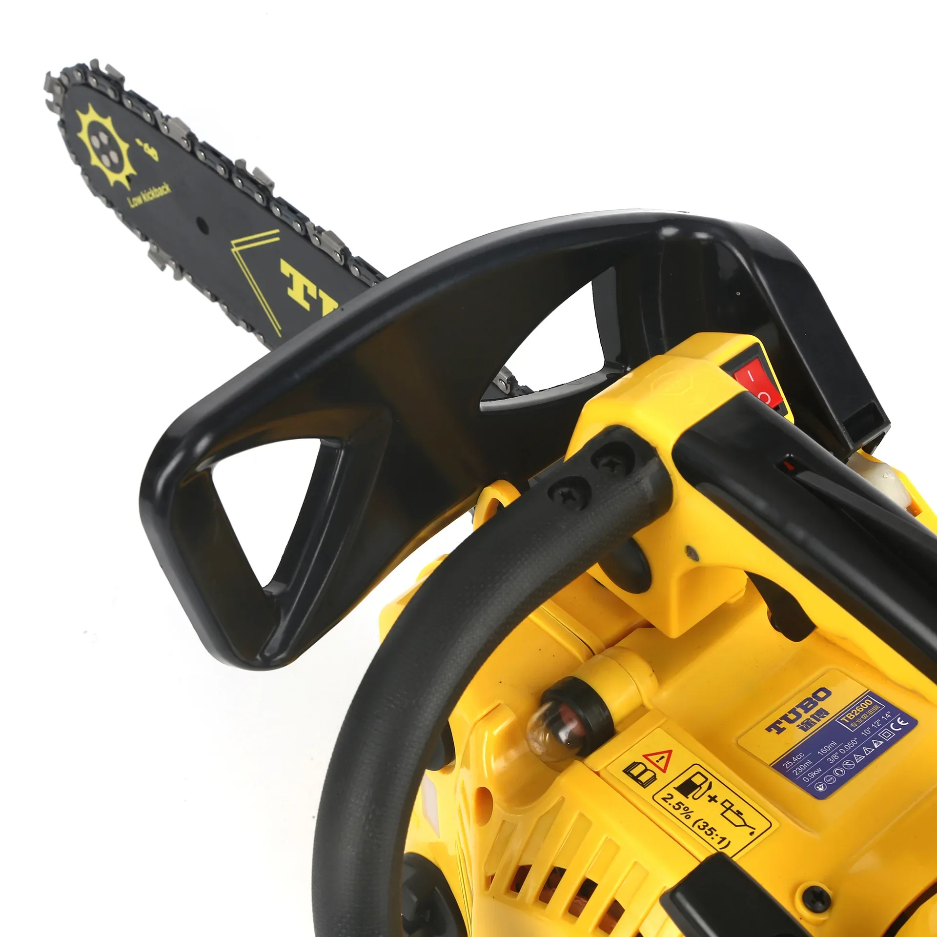 Gasoline Saw Portable Cutting Tool Chainsaw 0.9KW 25.4CC 3.3KG Professional Grade Chainsaws Household Moso Bamboo Logging Saw 2