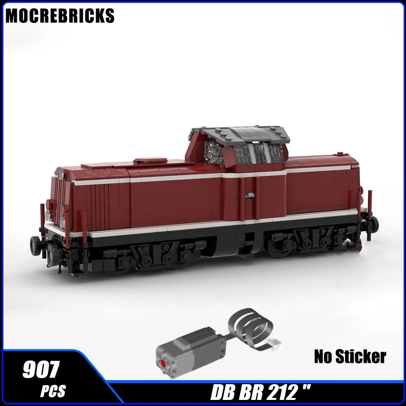 

Urban Railway Light Motor Train DB BR 212 Passenger And Freight Diesel Locomotives Building Block Assembly Model Kids Bricks Toy