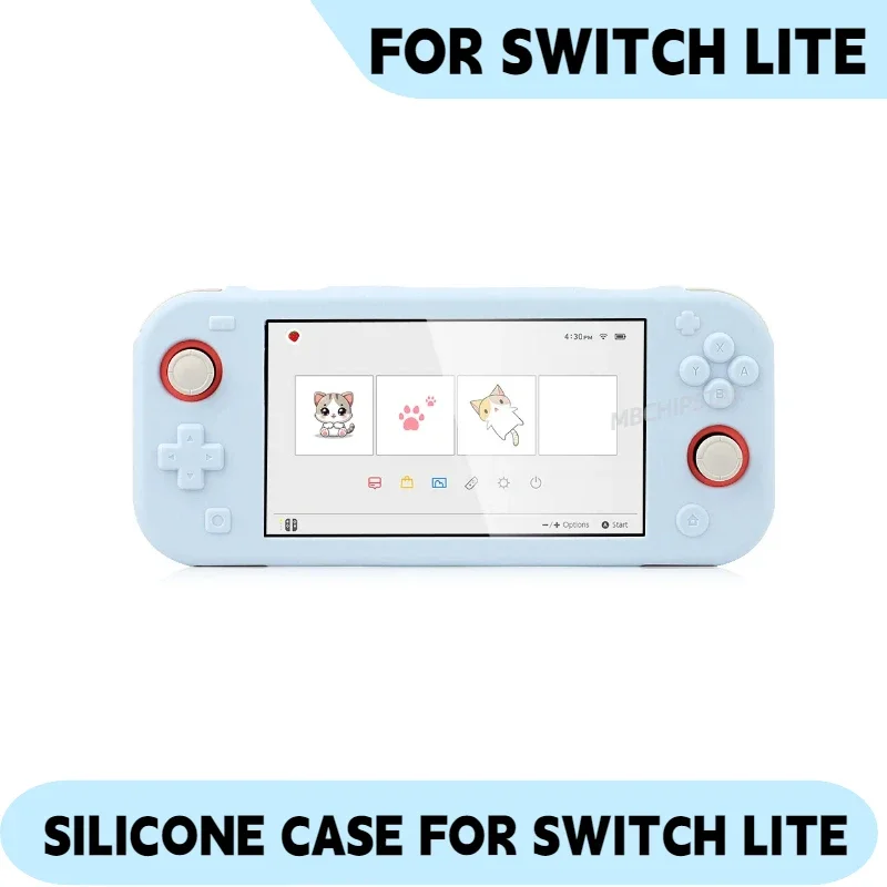 Silicone Protective Skin Cover for Switch Lite - Enhanced Grip and Durability