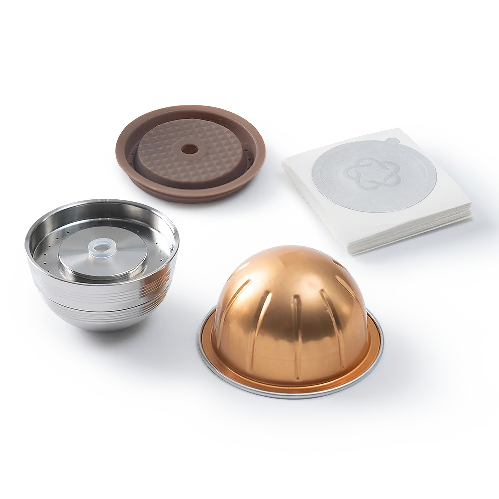 Capsula Di Caffè Ricaricabile Capsula Di Caffè Capsula Riutilizzabile Coperchio In Silicone Per Uso Alimentare Per Nespresso Vertuo Next