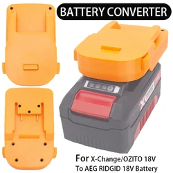 Battery Adapter for Einhell/X-Change/Ozito 18V Li-Ion Battery to AEG RIDGID 18V Li-Ion Battery Converter Power Tool Accessory