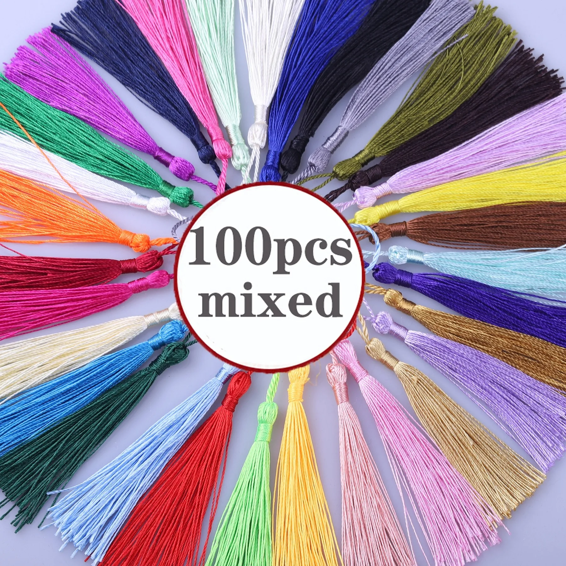 100pcs/lot Vertical Tassel Silk Fringe Sewing Bang Tassel Trim