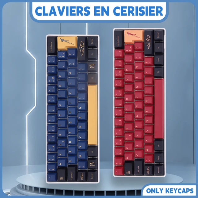 Clavier Gamer Mécanique, AZERTY Français Bleu Switches 105 Touches