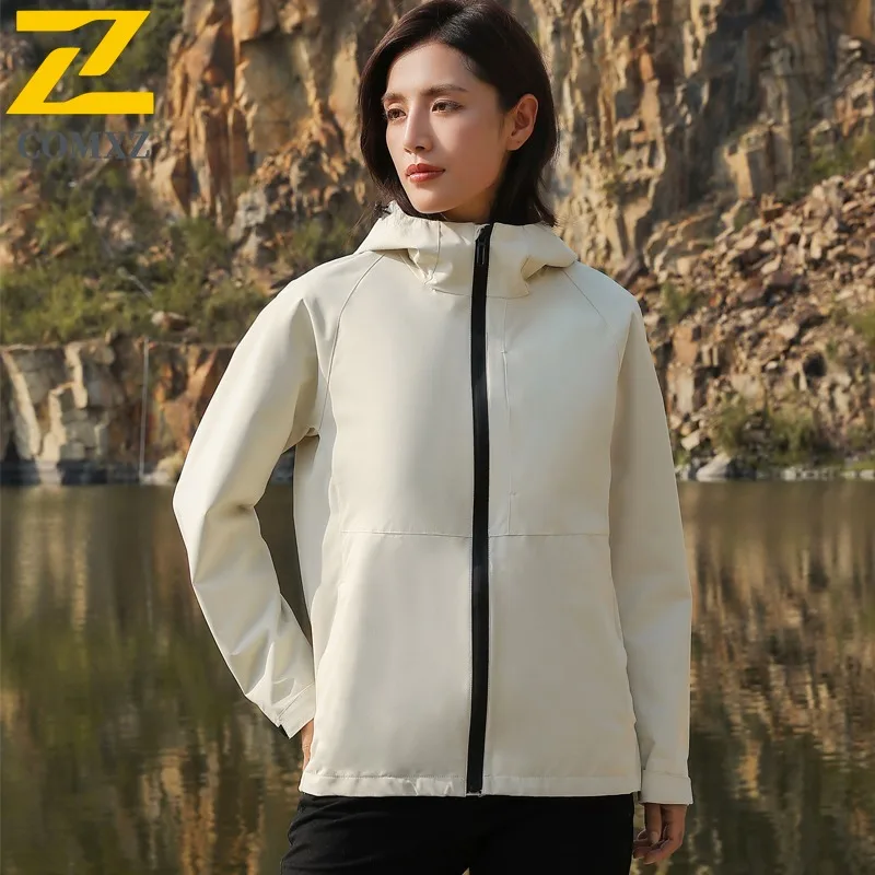 EiAO Jacket Couple's Colorblock Softshell Windproof Waterproof Breathable Outdoor Coat for Hiking Camping Fishing Lifestyle2025