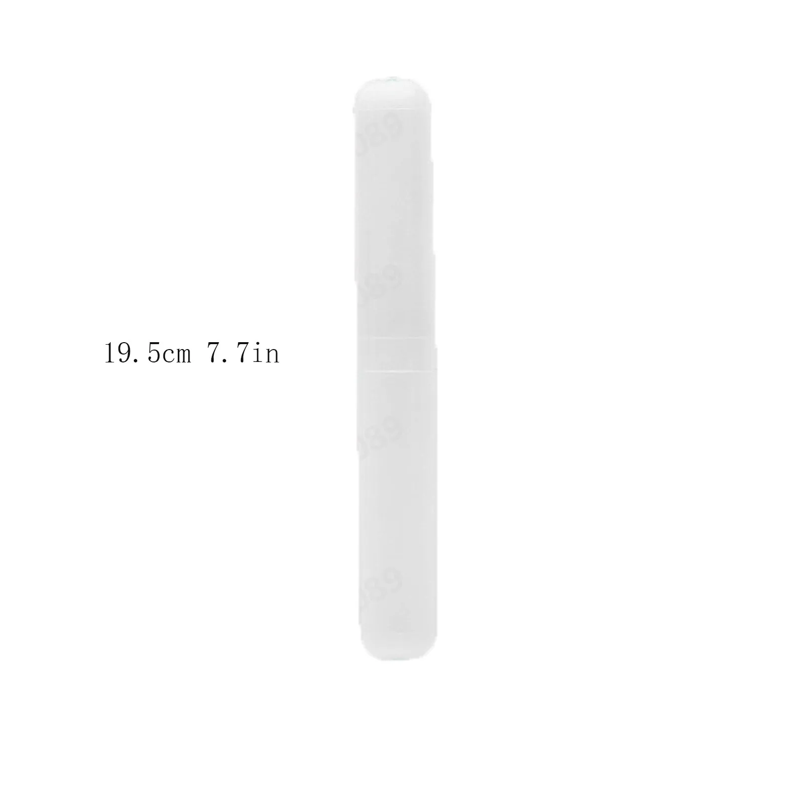 2 Pcs Travel Hiking Camping Toothbrush Holder Case Tube Cover Box White Clear Lunch Bags