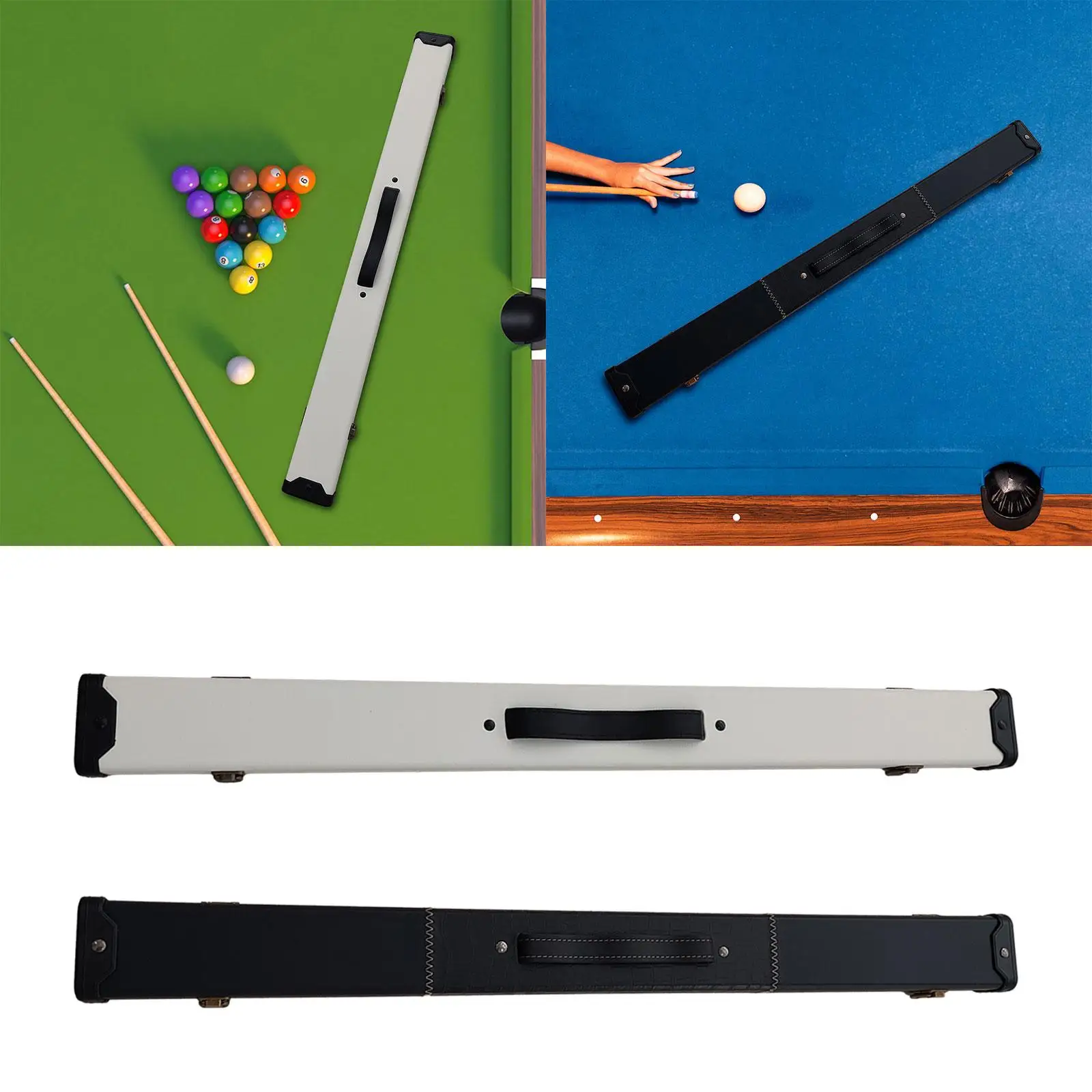 Billiard Cue Case with Handle 1/2 Billiard Cue Snooker Club Protector Portable